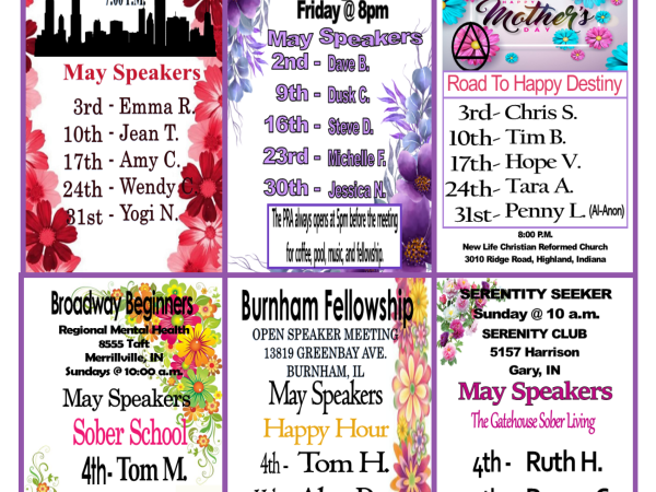 May Speaker Meetings